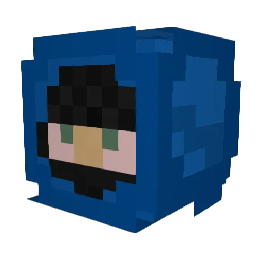 musek331 Minecraft avatar head, 3D render