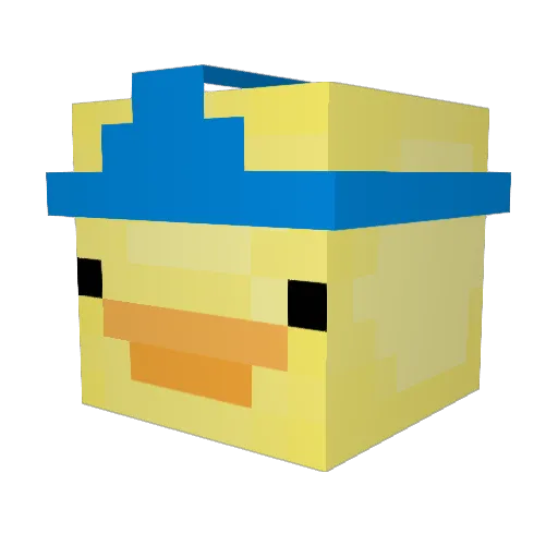 muselot Minecraft avatar head, 3D render