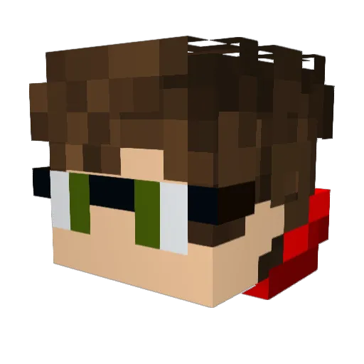 mushashi15 Minecraft avatar head, 3D render