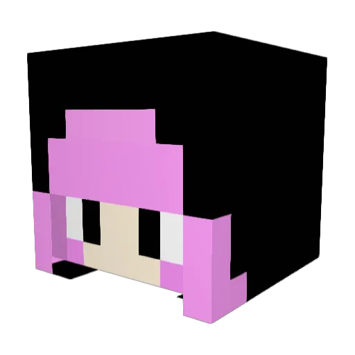 mushima3 Minecraft avatar head, 3D render