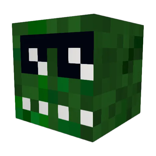 mushixmushi Minecraft avatar head, 3D render