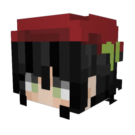 mushmuffin Minecraft avatar head, 3D render