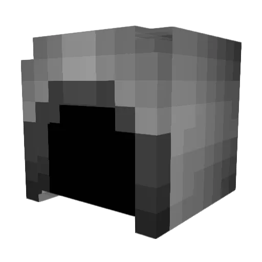 mushpuutato Minecraft avatar head, 3D render