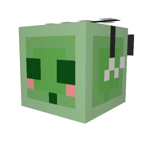 mushroom_122 Minecraft avatar head, 3D render