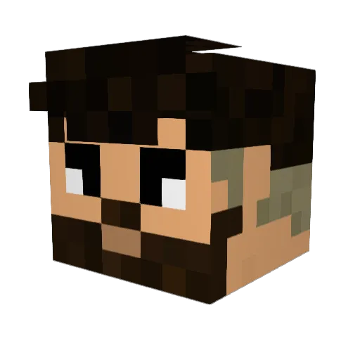 mushroom_cow_ Minecraft avatar head, 3D render