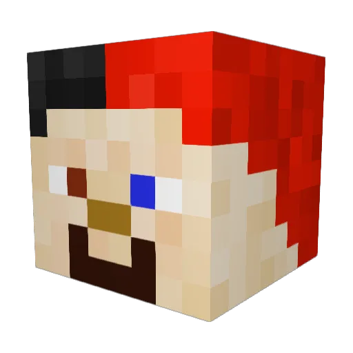 mushroom_froggie Minecraft avatar head, 3D render