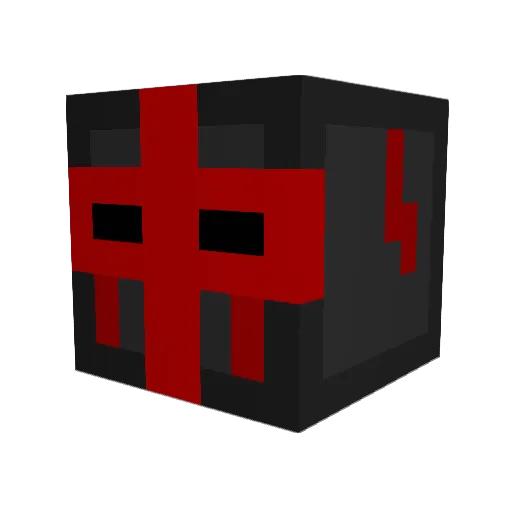 mushroomdead Minecraft avatar head, 3D render