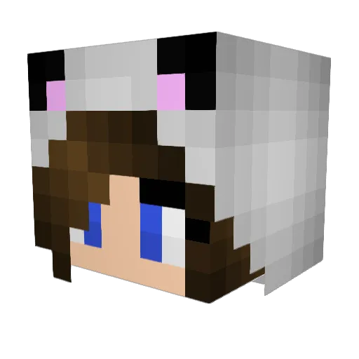 mushroomgaming1 Minecraft avatar head, 3D render