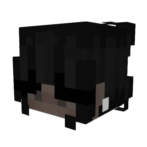 mushroomprincee Minecraft avatar head, 3D render