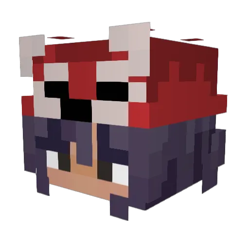 mushrue Minecraft avatar head, 3D render