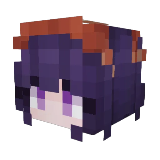 mushuishuimushui Minecraft avatar head, 3D render