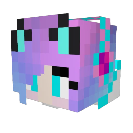 mushy_rat Minecraft avatar head, 3D render