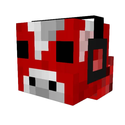 mushymines Minecraft avatar head, 3D render