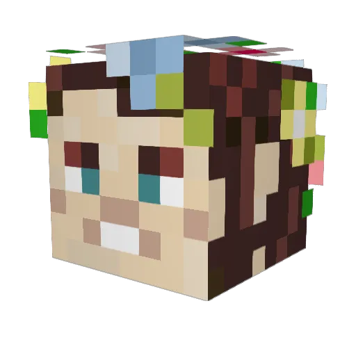 mushymush68 Minecraft avatar head, 3D render