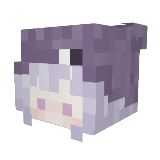 musi_ssi Minecraft avatar head, 3D render