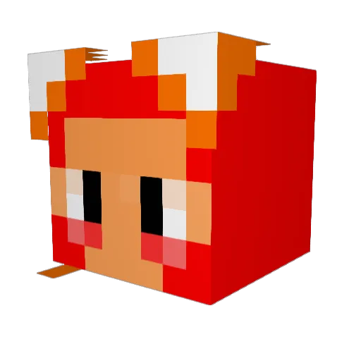 music419 Minecraft avatar head, 3D render