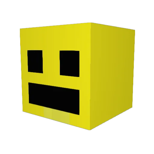 music_queen Minecraft avatar head, 3D render