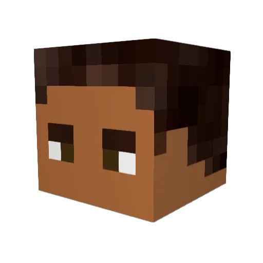 musical_muffin Minecraft avatar head, 3D render