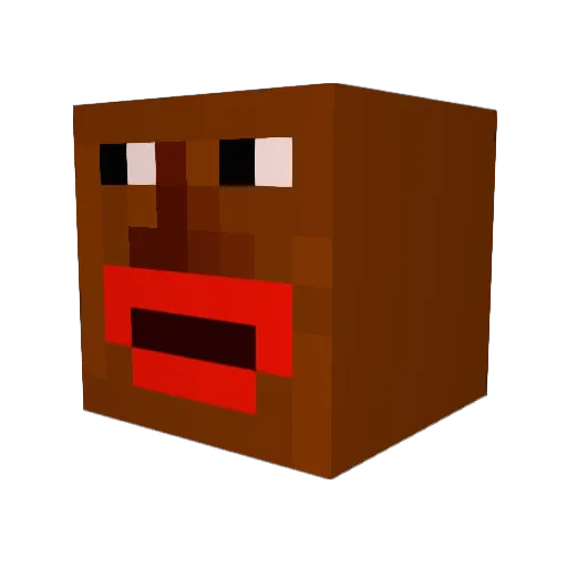 musicboffin Minecraft avatar head, 3D render