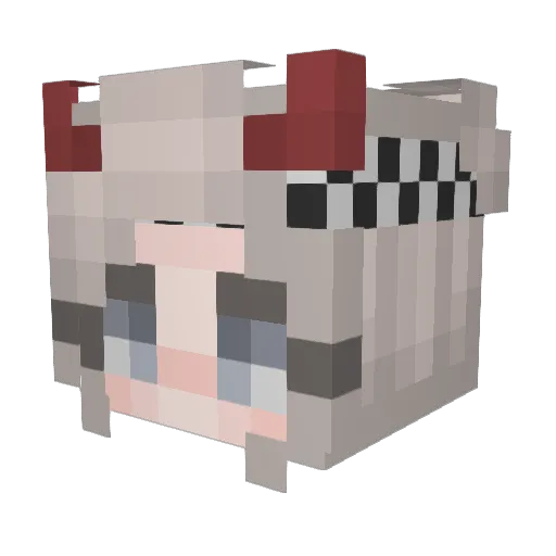 musickat18 Minecraft avatar head, 3D render