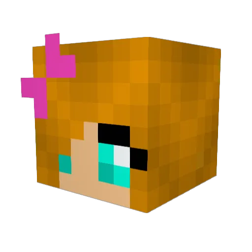 musiclover30 Minecraft avatar head, 3D render
