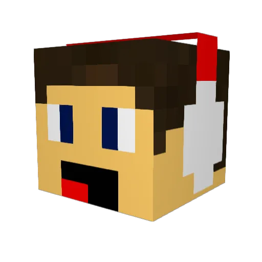 musicman00 Minecraft avatar head, 3D render