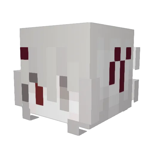 musicstyle Minecraft avatar head, 3D render