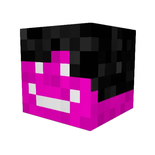 musikFAN Minecraft avatar head, 3D render