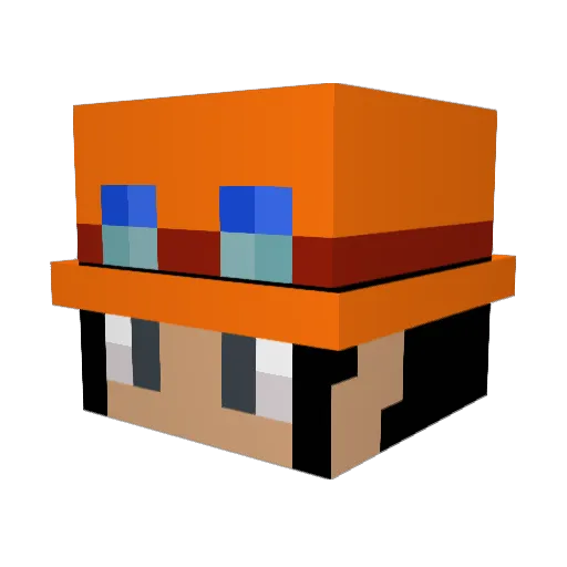 muskem Minecraft avatar head, 3D render