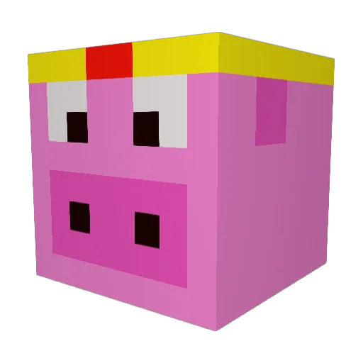 muskrat08 Minecraft avatar head, 3D render
