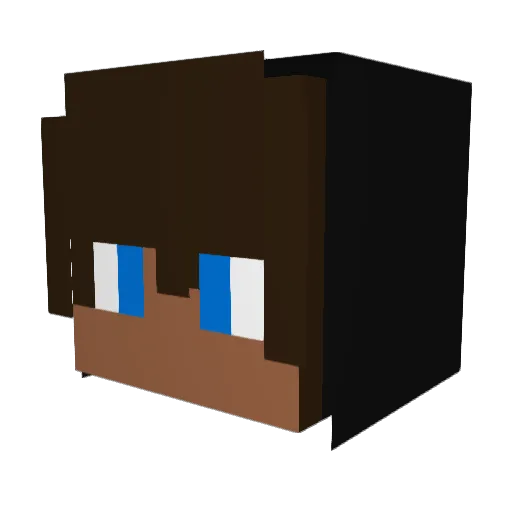 muslim_12345 Minecraft avatar head, 3D render