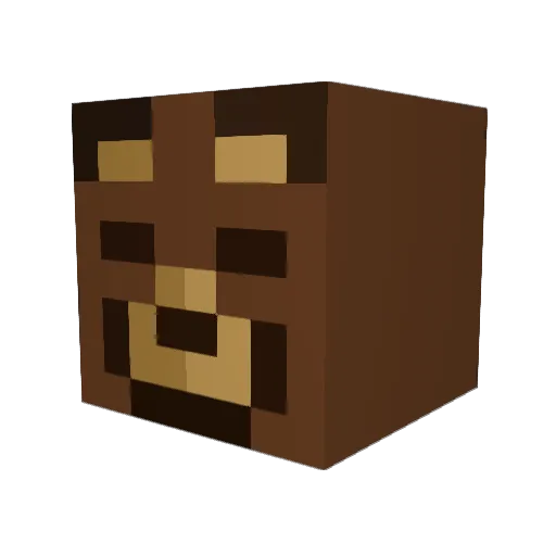 musmann Minecraft avatar head, 3D render
