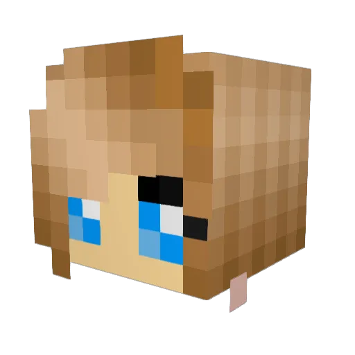 mussi2809 Minecraft avatar head, 3D render