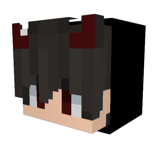 mussm Minecraft avatar head, 3D render