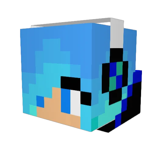 mustachelover_28 Minecraft avatar head, 3D render
