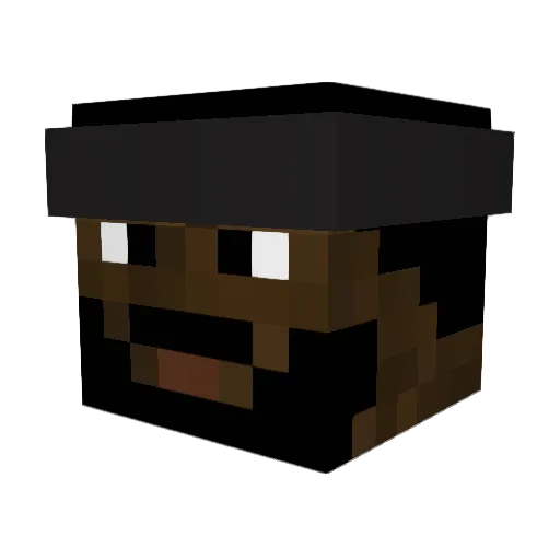 mustaiiro Minecraft avatar head, 3D render