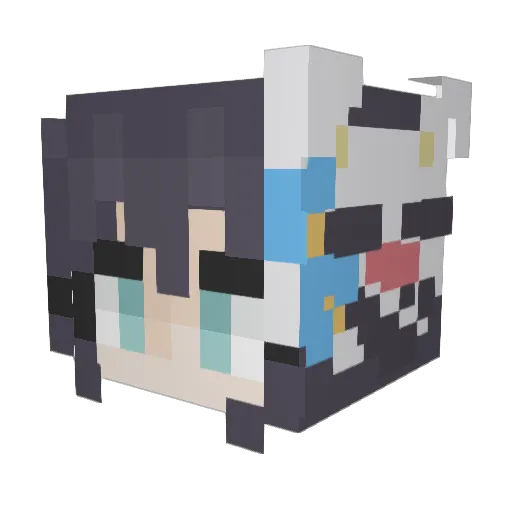 mustan9 Minecraft avatar head, 3D render