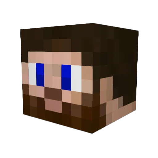 mustang1009 Minecraft avatar head, 3D render