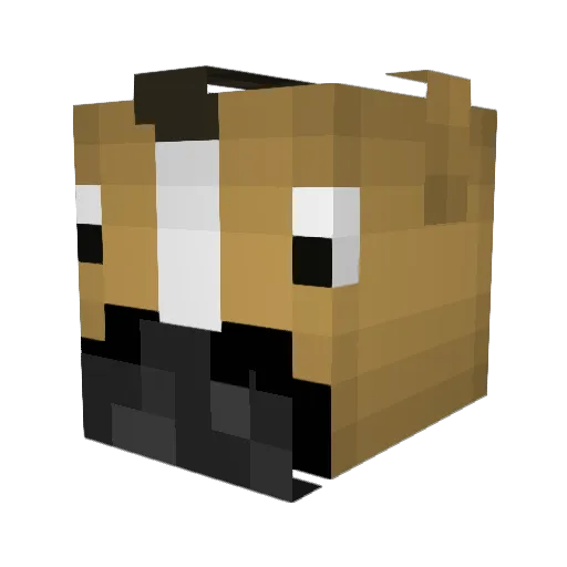 mustang422 Minecraft avatar head, 3D render