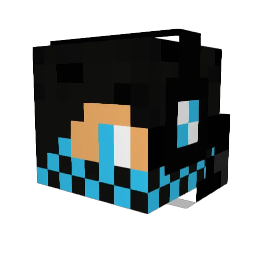 mustang97j Minecraft avatar head, 3D render