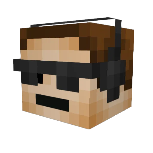 mustangadmin2 Minecraft avatar head, 3D render