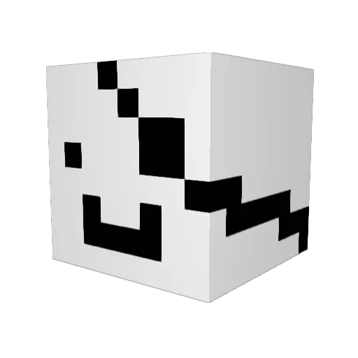 mustedd1 Minecraft avatar head, 3D render