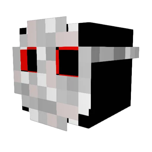 musti__ Minecraft avatar head, 3D render