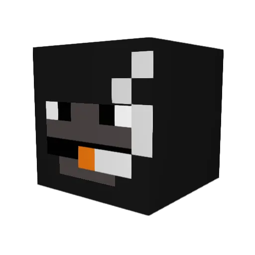 mustiest Minecraft avatar head, 3D render