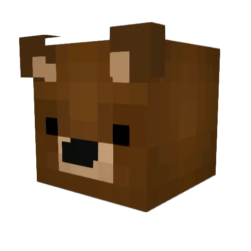 mustymax Minecraft avatar head, 3D render
