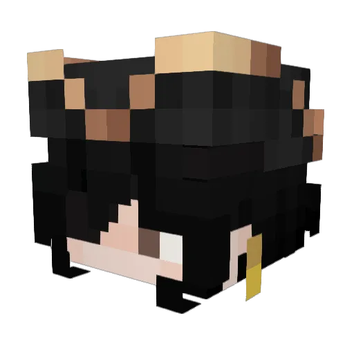 mustypremium Minecraft avatar head, 3D render