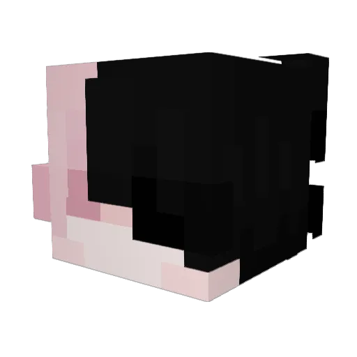 mustzz Minecraft avatar head, 3D render