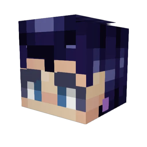 musubion Minecraft avatar head, 3D render