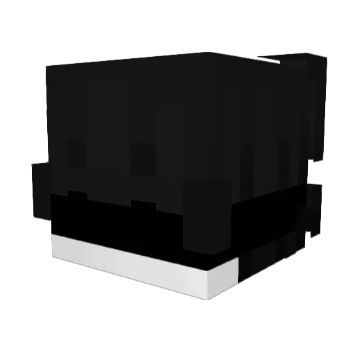 mutados Minecraft avatar head, 3D render