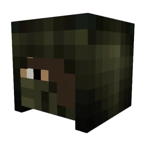 mutantmainiac Minecraft avatar head, 3D render
